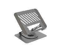 TOOQ PH-Dafne-G - Soporte Elevador con rotación 360° y Ajustable, para Dispositivos de 11”-17”, Color Gris Oscuro
