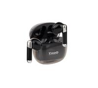 Auriculares Bluetooth TooQ Onyx TQBWH-0054B con estuche de carga/ Autonomía 4h/ Negros