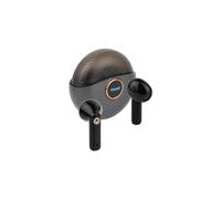 TooQ TQBWH-0060G - Snail Auriculares Inalámbricos + Micrófono Bluetooth con Estuche de Carga, Cascos Inalámbricos para iPhone/iOS/Android, Color Gris y Negro