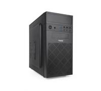 TOOQ TQC-4701-SP - Caja Minitorre Micro-ATX “ISOBOX Ultra”, Fuente de alimentación ATX 500W, 2xUSB-A 3.0, 1xUSB-A 2.0, 1xUSB-C, Audio HD, Micrófono