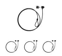 TOOQ TQCLKC0025-G - Cable de Seguridad con Llave para Portátiles 1.5 metros, Color Gris Oscuro (Paquete de 4)