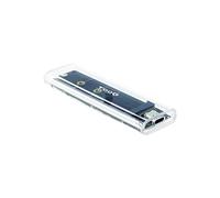 Caja Externa para Disco SSD M.2 NGFF/NVMe RGB (Transparente) - TOOQ