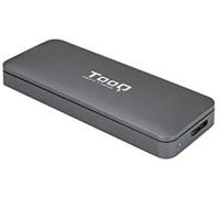 TOOQ TQE-2281G - Carcasa para SSD M.2 NGFF, Conexión Micro USB 3.0 (USB 3.1 Gen1), Aluminio, Indicador de LED, Color Gris, 53 gr