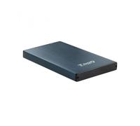 Tooq TQE-2527PB - Carcasa para Discos Duros HDD de 2.5", (SATA I/II/III de hasta 9.5 mm de Alto, USB 3.0) Aluminio, Indicador LED, Color Azul Pacífico, 50 grs