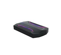 TooQ TQE-2599RGB - Carcasa para Discos Duros HDD/SSD de 2.5", (SATA I/II/III de hasta 9.5 mm de Alto, USB 3.0), Indicador LED de Lectura/Escritura, Color Negro con Leds Rojo, Verde y Azul, 71 grs