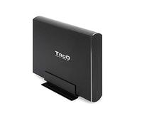 TOOQ TQE-3531B - Carcasa para Discos Duros HDD de 3.5", (SATA I/II/III, USB 3.0), Aluminio, indicador LED, Color Negro