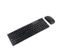 TOOQ TQKMW-3102-B - Teclado y Ratón Inalámbricos Slim, Silencioso, 2.4GHz, dpi Ajustable, USB Plug & Play, Compatible Windows y Mac, Negro