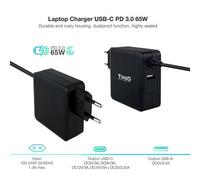 Tooq tqlc-usbc65pd adaptador e inversor de corriente interior 65 w neg