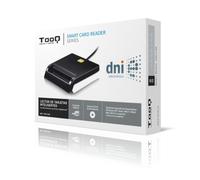TooQ Lector de tarjetas externo TQR-210B – DNIe y tarjetas inteligentes – USB 2.0 – Negro