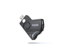TOOQ TQR-3012B - Lector Tarjetas Inteligentes, DNI Electrónico, SIM, SD, SF, USB-A, Negro