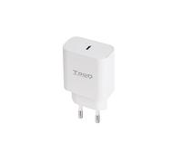 TooQ - Cargador de Pared USB-C PD20W, Blanco - TQWC-PDUSBC20W