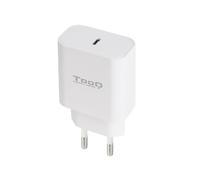 Cargador Tooq USB-C PD3.0 20W Blanco
