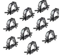 TOOSOAR 10 Piezas Abrazadera para Luces de Escenarios,Truss O Clamps Negro Aluminio,Máxima de 100kg para 48-51mm Tubo