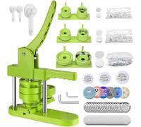 TOOSOAR Máquina Hacer Chapas 25/32/58 mm 3-en-1,con 300 piezas de Botón,para Personas, Niños DIY Regalos Maquina Chapas