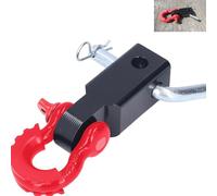 TOOSOAR Receptor de Enganche de Grillete de Coche,Grillete de Gancho de Remolque de Coche Universal para Camiones Todoterreno y Lanchas Motoras