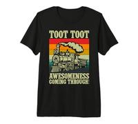 Toot Toot genialidad viniendo a través de Conductor de Tren Camiseta Premium