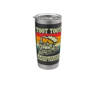 Toot Toot genialidad viniendo a través de Conductor de Tren Vaso térmico de acero inoxidable de doble pared