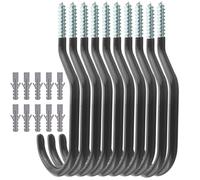 TooTaci Bicyclette Ganchos, Paquete de 10 Ganchos de Almacenamiento de Bicicletas para Uso Pesado ，Cuelga Bicis Pared