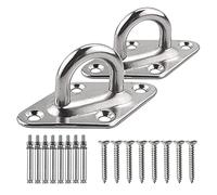 TooTaci Kit para colgar hamacas, capacidad de 1000 libras, ganchos de acero inoxidable 304, ganchos de techo resistentes, kit de fijación resistente con pernos de tornillo