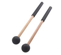 Tooteeru 1 par de mazos de tambor de lengua con cabeza de goma suave para tambores de lengua y percusión de teclado