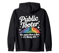 Tooter Público Es Más Que Un Pedo Baño Broma Extraño Juego de Palabras Sudadera con Capucha