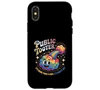Tooter Público Es Más Que Un Pedo Es Booty Art Meme Adulto Carcasa para iPhone X/XS