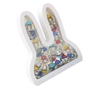 Tooth Box - Bunny Shaped Storage Case | Labeled Kids Tooth Keepsake Box | Teeth Memory Growth Record | Home School Birthday Commemorative Collection For