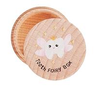 Tooth Box - Tooth Keepsake Box | Teeth Fairy Keepsake Storage Box | Safe Tooth Holders for Kids Keepsake for Boys Girls First Tooth Baby Tooth Box Perfect for Baby Giffts Wood Keepsake Container
