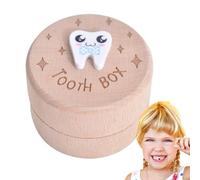 Tooth Fairy Box Genérico - Wooden Tooth Holder | Keepsake Box, 1,38 pulgadas Storage Lost, Hair Collection Boxes For The Boys Girls Birthday Memorial Mother Father Rome Nursery Decor
