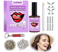 Tooth Gems Kit Juego De Decoración De Dientes De Joyería Diamante Dientes Adornos De Dientes Para Mujeres Gemas Diamante Dental Kit De Gemas Para Dientes Para Bricolaje Con Occhi Di Cavallo e Strass