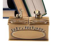 Tooth Keepsake Box - 6,2 x 3,5 x 4,7 cm Adorable Animal Design Teeth Keepsake Box Zinc Alloy - Luxurious Elegant Memory Tin For Children Toddler Girls Baby Kid Birthday Shower