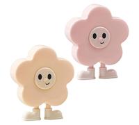 Tooth Keepsake Box - Flower Shape Keepsake Case With Tweezer Beige, Pink