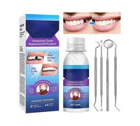 Tooth Repair Kit, Temporary Teeth Replacement Kit, Fixing The Missing And Broken Tooth Replacements with Tool