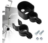 Toothbace Soporte de bastón para andador, soporte de bastón para silla de ruedas, soportes para bastones para andadores, soporte para muletas, silla de ruedas eléctrica, accesorios universales