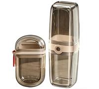 Toothbrush Case Traveling - Clear Portable Storage for Protective Cover | Leakproof Travel with Toothbrush Holder Case, Compact Hygiene Organizer for Gym Dorm Business Trip Camping Hiking Outdoor Use