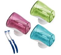 Toothbrush Covers with Suction Cups - Suction Cup Toothbrush Holder | 3pcs Portable Toothbrushes Clip Cover |Bathroom Toôthbrush Holder, Anti Dust Electric Toôthbrush Cover for Organizing Toothbrushes