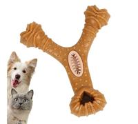 Toothbrush Dog Chew Toy - Bite-Resistant Puppy Chewing Supplies, Stick Bone for Dog Teeth Cleaning, Food Dispenser for Medium Large Animals Training Playing