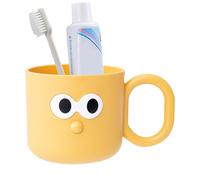 Toothbrush Drinking Cups - Kid-Friendly Mugs, Handle Wash Cups, Non-Slip Utility Cup | Lightweight Bathroom Cup For Hygiene Routines, Colorful Wash Mug For Friends Or Couples At Home, Reusable Ri