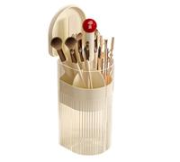 Toothbrush Holder with Lid, 4 Compartment Bathroom Organizer