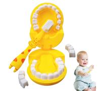 Toothbrush Toy - Giraffe Pretend Play Set with Brushing Sounds & Music, Early Educational Role Play | Fun Bath Time & Care Game For Kids, Boys & Girls Ages