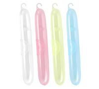 Toothbrush Travel Case - Transparent Brush Organizer, 4 Pieces Toothbrushes Covers For Traveling, Protective Hygiene Organizers | For Bathroom Outdoor Outing Vacation Business Trip