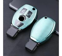 toothgeneric Funda de Fibra de Carbono TPU para Llave Inteligente de Coche, Llavero de Bolsa para Mercedes Benz CLS CLA GL R SLK AMG ABCs Class