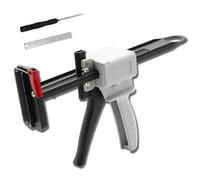 Toothpaste Tube Glue Gun,Toothpaste Gun,for Toothpaste Tube and Sealant Applications Tube Squeezing,Adjustable Multi-Purpose Dispenser (White)