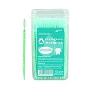 Toothpicks - Toothpicks Flavoured Toothpicks, dentalL Sticks Human, Double Head Toothpick, Double-Tip Teeth Cleaning Flavored Toothpick, 100 Pieces Fishbone Shaped Refresshing Stain Remover for Mouth