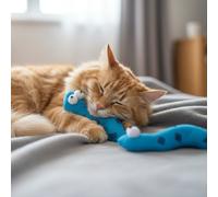 Tootoy! Pack de 2 Serpientes de Tela con Catnip Azules para gatos