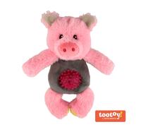 Tootoy! Puppy Multitexture Pink Pig Cuddler peluche para cachorros