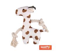 Tootoy! Puppy White Giraffe peluche con sonido para cachorros
