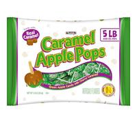 Tootsie Roll Paletas de manzana de caramelo - Paleta de caramelo de manzana verde recubierta de caramelo - Caramelo sin gluten - Bolsa de 5 libras de ventosas de manzana de caramelo