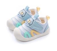 TootyTots Zapatos para aprender a andar para bebés - suela antideslizante y malla transpirable, suave y flexible para niños y niñas | Primeros pasos, ligeros y cómodos, K136 Azul, 22 EU