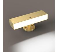 Toowell Lámpara de pared con batería, LED, inalámbrica, 1 unidad, color dorado